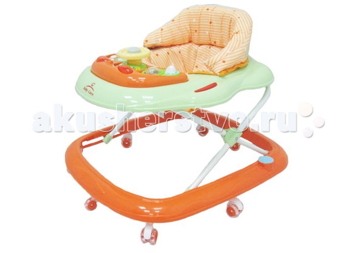Ходунки Baby Care PilotPilot Ходунки Baby Care PilotPilotпревосходное качество силиконовые колеса мягкое сиденье съемная музыкально-игровая панель регулируемая высота от пола полностью съемная для обивка (для удобства стирки) Особенности: 8 силиконовых колёс; 5 уровней высоты съёмная игровая панель; текстиль можно снять для стирки; рекомендовано для детей от 6 месяцев до 18 месяцев; максимальная нагрузка на ходунок до 12 кг; игровая панель со звуком и музыкой. Характеристики: Вес ходунка: 2,9 кг. Размер ходунка в разложенном состоянии: 64х60х54 см. Размер ходунка в сложенном состоянии: 64х60х28 см. Размер упаковки: 60,5x10,5x64,7 см. Вес упаковки: 3,6 кг.<br>