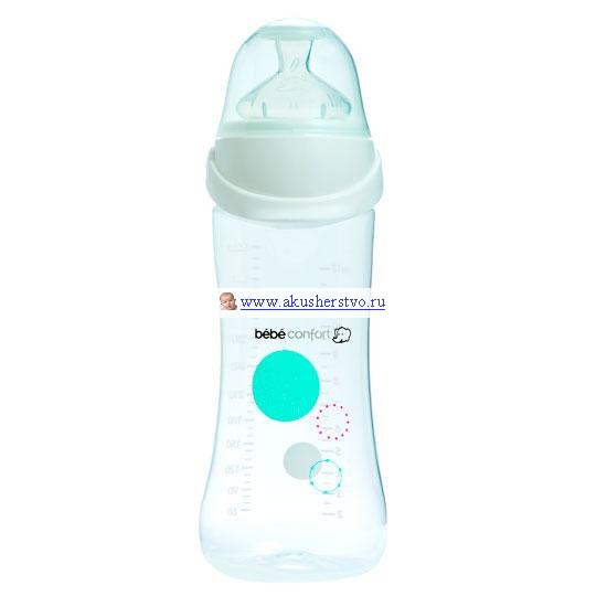 Бутылочка Bebe Confort Easy Clip 360 млEasy Clip 360 мл Бутылочка Bebe Confort Easy Clip 360 млEasy Clip 360 млBebe Confort Easy Clip это революционная запатентованная система Easy Clip от Bebe Confort позволяет быстро и надёжно открывать-закрывать бутылочки. Это удобно делать даже одной рукой, если другая рука занята малышом. Соска и кольцо автоматически устанавливаются в правильное положение, устраняя риск протекания. Easy Clip обеспечивает плотное прилегание всех элементов бутылочки, предотвращая случайное открывание. Характеристики: нет риска утечки, Easy Clip гарантирует плотность прилегания очень легко мыть благодаря отсутствию резьбы на горлышке силиконовая соска 3 скорости, поток варьируется в зависимости от потребностей ребенка: от среднего до быстрого потока Объем 360 мл<br>