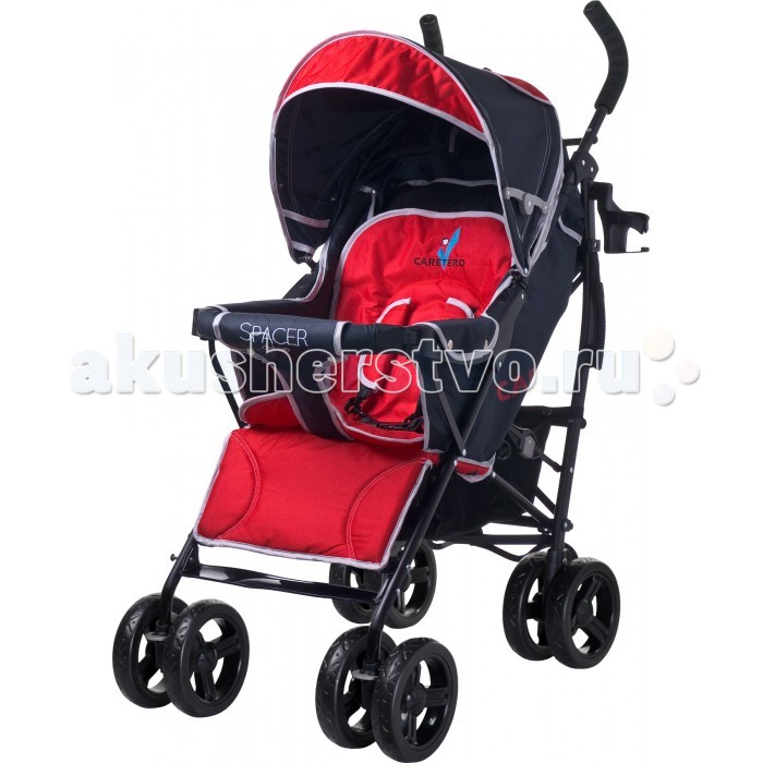 Коляска-трость Caretero Spacer DeluxeSpacer Deluxe Коляска-трость Caretero Spacer DeluxeSpacer DeluxeКоляска-трость Caretero Spacer Deluxe Улучшенная версия полюбившейся модели SPACER. Предназначена для детей с 6 мес. до 3-х лет (до 15 кг) Отличительные особенности версии Deluxe: увеличенный капюшон с двумя окошками для наблюдения за ребенком обеспечивает надежную защиту от солнца и непогоды мягкие вставки в спинку и сиденье добавляют комфорта для самых маленьких детей, более рациональная и простая в использовании ручная система складывания мягкие ручки эргономичной формы дополнительный карман на молнии с задней стороны спинки, что позволяет держать под рукой полезные мелочи горизонтальная перекладина дополнительно стабилизирует раму коляски элегантный дизайн в соответствии с последними тенденциями моды Были сохранены основные преимущества классической коляски Spacer: высококачественные материалы 5-ти точечные плечевые ремни и съемные накладки, обеспечивающие безопасность малыша регулируемые спинка и подножка, позволяющие адаптировать их к потребностям ребенка поворотные передние колеса с функцией блокировки, для удобства езды по скользкой поверхности задние колеса с амортизацией оснащены независимыми тормозами практичная и вместительная корзина полезна в перевозке покупок или крупных предметов подстаканник, дождевик и защитный чехол на ножки в стандартной комплектации<br>