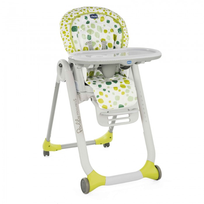 Стульчик для кормления Chicco Polly Progres5Polly Progres5 Стульчик для кормления Chicco Polly Progres5Polly Progres5Chicco Polly Progres5 — это детский стульчик-трансформер, который адаптируется под потребности ребенка с самого рождения. Progres5 трансформируется из шезлонга для новорожденного в стульчик для кормления, а из стульчика для кормления — в стульчик-бустер. Детский стульчик Polly Progres5 будет сопровождать вашего ребенка от рождения до 3-х лет, обеспечивая всю необходимую функциональность и комфорт на каждом этапе роста. Polly Progres5 можно использовать в пяти конфигурациях: Шезлонг: от 0 месяцев Стульчик для кормления: от 6 месяцев Первый стульчик: от 6 месяцев Стульчик-бустер: от 6 месяцев Компактный стульчик-бустер: от 6 месяцев Стульчик для кормления: Регулируется в 8 положениях по высоте, что обеспечивает совместимость с любым обеденным столом. 4 уровня наклона спинки гарантируют комфорт во время обеда и послеобеденного сна. Столешница имеет 4 уровня регулировки по глубине. Поднос легко снимается для чистки. Подножка регулируется в 3 положениях по высоте. Стульчик занимает минимум места в сложенном виде, стоит без опоры, поднос крепится к задним ножкам стульчика. Дополнительный верхний чехол легко снимается с помощью молнии. Progres5 может использоваться в качестве стульчика-бустера — незаменимой вещи в путешествиях или в условиях ограниченного пространства. Бустер Progres5 устанавливается на большинство стандартных стульев (минимальные габаритные размеры стула см. в инструкции). Можно использовать со столешницей или посадить ребенка за общий обеденный стол. Компактный в сложенном виде; для переноски присутствует удобная ручка. Размер: 85/106 см (В) x 53 см (Д) x 83,5 см (Ш) Размер в сложенном в виде: 85 см (В) x 53 см (Д) x 31 см (Ш) Вес: 11.6 кг.<br>