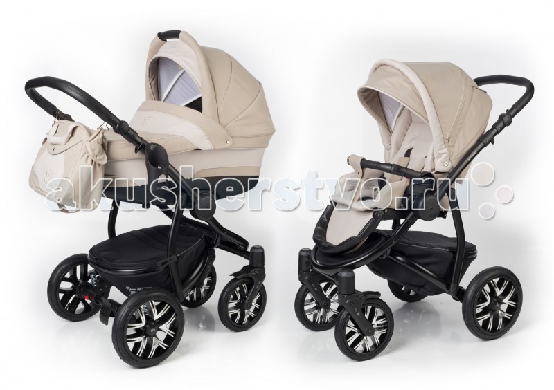 Коляска Esspero Discovery 2 в 1 шасси BlackDiscovery 2 в 1 шасси Black Коляска Esspero Discovery 2 в 1 шасси BlackDiscovery 2 в 1 шасси BlackДетская коляска 2 в 1 Esspero на шасси Discovery состоит из высокотехнологичного шасси, функционального прогулочного блока и люльки для новорожденных. Это настоящий внедорожник среди колясок! Усиленная рама, повышенная проходимость, глубокий узор протектора колес, эргономичность, удобство и комфорт – вот далеко не полный список преимуществ этой коляски! Она будет с радостью помогать Вам совершать прогулки с Вашим ребенком от самого момента его рождения и до 3 лет. Коляска не боится сложностей на дорогах, так как оснащена очень хорошей пружинной подвеской, а переход на иной тип дороги останется для Вас не сильно заметным благодаря наличию резиновых надувных колес. В набор, для удобства мамочки, входит вместительная и стильная сумочка. Все прогулочные блоки и люльки выполнены в пяти типах тканей с использованием разнообразных расцветок. Все ткани обработаны специальным водоотталкивающим составом. Первый тип Sirena (Bourduex, Beige Brown, Brown Beige, Navy Grey, Grey, Red Grey, Khakki Beige, Iris) состоит из качественных тканей без использования какого-либо дизайнерского оформления, т.е. они имеют гладкую структуру. Второй тип Люкс (Khakki Lux, Grey Lux, Navy Lux, Red Lux, Brown Lux), добавляет к оформлению вставки из качественной эко-кожи. В типе Жаккард (Coffee, Dark Grey, Cream, Luna, White, Grey Leves) используется крупноузорчатая ткань, сложного или простого переплетения. Следующий тип элитного оформления составляют ткани типа Карбон (LightChek, GreyCarbon, Chek, Carbon, MarCatbon), которые по своей структуре напоминают знаменитое углеводородное волокно. И завершает ассортимент абсолютный лидер рынка - тип Деним (Lena, Denim), повторяющий свойства прочной и надежной джинсовой ткани. Рама: Поворотная рама Прочная каучуковая покрышка Отличная пружинная амортизация Все колеса съемные Дополнительная амортизация передних колес Диаметр переднего колеса – 25 см, ширина покрышки – 5 см, диаметр заднего колеса – 30 см, ширина покрышки 5 см, что обеспечивает плавный ход и отличную проходимость в наших непростых климатических условиях Стабилизатор передних колес Удобная фиксация передних колес Возможность снятия колеса как с осью, так и без нее Шасси выполнено из высококачественного алюминия Семь положений регулировки ручки по высоте Все кнопки легко нажимаются благодаря мягкой внешней пружине и расположены снаружи каркаса Фиксация люльки и прогулочного блока – easy-fix Удобная ножная педаль тормоза Вместительная закрытая на застежку-молнию грузовая корзина Ручка дополнительно декорирована экокожей Все винты выполнены из высокопрочного сплава Удобная система сложения «книжкой» Предусмотрено специальное крепление для сумки Люлька: Люлька выполнена с учетом всех современных требований, рассчитана на любые погодные условия Увеличенные борта по высоте обеспечивают безопасность малыша во время прогулок Увеличена длина и ширина люльки Предусмотрена функция колыбели Встроенная москитная сетка для наибольшего комфорта при прогулках Дно коляски выполнено из высококачественного пластика Матрасик и внутренняя вкладка выполнены из экологически чистых материалов, съемные, отлично стираются в режиме деликатной стирки Внутренняя отделка выполнена из высококачественного хлопка Удобная ручка на капюшоне позволяет легко менять положение люльки «к маме» и «от мамы» Предусмотрен откидной солнцезащитный козырек Накидка на ножки утепленная с дополнительной защитой в холодное время года Предусмотрен специальный клапан, который при необходимости крепится на магнитах к капюшону, обеспечивая ребенку дополнительную защиту от непогоды и посторонних взглядов Каркас выполнен из высокопрочного алюминия, обеспечивает отличное натяжение ткани Регулировка подголовника по высоте Кнопки на магнитах Прогулочный блок: Прочный алюминиевый каркас обеспечивает равномерное натяжение ткани Съемный двусторонний матрасик Пятиточечные ремни безопасности Мягкие плечевые накладки Ремни безопасности регулируются Съемный бампер Дополнительная мягкая паховая перемычка крепится к бамперу Бампер декорирован экокожей Увеличенный солнцезащитный козырек Утепленная накидка на ножки Кнопки на магнитах 6 положений регулировки глубины капюшона Функция увлечения капюшона Капюшон съемный Ветровик с противомоскитной сеткой на капюшоне закрывается клапаном 4 положения спинки регулируются рычагом-фиксатором спальное место раскладывается до 170 градусов Подножка регулируется в семи положениях Кнопки регулировки на мягких пружинах Предусмотрена смена положений «к маме» и «от мамы» Сумка для мамы: Утепленная Три наружных кармана Две ручки + плечевая регулируемая ручка Декорирована светоотражателями и вышивкой с логотипом Esspero<br>
