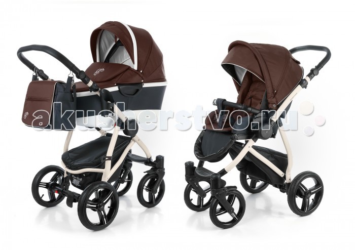 Коляска Esspero Newborn Lux Alu 2 в 1 шасси BeigeNewborn Lux Alu 2 в 1 шасси Beige Коляска Esspero Newborn Lux Alu 2 в 1 шасси BeigeNewborn Lux Alu 2 в 1 шасси BeigeЛюксовый вариант модульной системы от норвежского производителя - коляска 2 в 1 Esspero Newborn Lux Alu. О ее функциональности и качестве изготовления говорит само название. Она идеально подходит для прогулок с детками от рождения и до 3-х лет. На прочное алюминиевое шасси Вы в начале ставите люльку для новорожденных, а затем, благодаря наличию универсальной системы крепления, прогулочный блок. Причем последний Вы можете устанавливать реверсивно, в зависимости от Вашего или малыша желания. Коляска отличается хорошим уровнем проходимости и маневренности, все ткани обработаны водоотталкивающим составом и прекрасно поддаются стирке. Дополнительно к коляске идет в комплекте стильная сумочка для мамы. Рама: Авторский дизайн Поворотная рама Прочная каучуковая покрышка Отличная пружинная амортизация Все колеса съемные Дополнительная амортизация передних колес Диаметр переднего колеса – 25 см, ширина покрышки – 5 см, диаметр заднего колеса – 30 см, ширина покрышки 5 см, что обеспечивает плавный ход и отличную проходимость в наших непростых климатических условиях Удобная фиксация передних колес Шасси выполнено из высококачественного алюминия Семь положений регулировки ручки по высоте Все кнопки легко нажимаются благодаря мягкой внешней пружине и расположены снаружи каркаса Фиксация люльки и прогулочного блока – easy-fix Удобная ножная педаль тормоза Вместительная грузовая корзина с дополнительным закрытым блоком для мелочей Ручка дополнительно декорирована экокожей Все винты выполнены из высокопрочного сплава Удобная система сложения «книжкой» Предусмотрено специальное крепление для сумки Люлька: Люлька выполнена с учетом всех современных требований, рассчитана на любые погодные условия Увеличенные борта по высоте обеспечивают безопасность малыша во время прогулок Увеличена длина и ширина люльки Предусмотрена функция колыбели Встроенная москитная сетка для наибольшего комфорта при прогулках Дно коляски выполнено из высококачественного пластика Матрасик и внутренняя вкладка выполнены из экологически чистых материалов, съемные, отлично стираются в режиме деликатной стирки Внутренняя отделка выполнена из высококачественного хлопка Удобная ручка на капюшоне позволяет легко менять положение люльки «к маме» и «от мамы» Предусмотрен откидной солнцезащитный козырек Накидка на ножки утепленная с дополнительной защитой в холодное время года Предусмотрен специальный клапан, который при необходимости крепится на магнитах к капюшону, обеспечивая ребенку дополнительную защиту от непогоды и посторонних взглядов Каркас выполнен из высокопрочного алюминия, обеспечивает отличное натяжение ткани Регулировка подголовника по высоте Кнопки на магнитах Прогулочный блок: Прочный алюминиевый каркас обеспечивает равномерное натяжение ткани Прогулочный блок складывается вместе с рамой книжкой Съемный двусторонний матрасик Пятиточечные ремни безопасности Мягкие плечевые накладки Ремни безопасности регулируются Съемный бампер Дополнительная мягкая паховая перемычка крепится к бамперу Бампер декорирован экокожей Увеличенный солнцезащитный козырек Утепленная накидка на ножки Кнопки на магнитах 6 положений регулировки глубины капюшона Функция увлечения капюшона Капюшон съемный Ветровик с противомоскитной сеткой на капюшоне закрывается клапаном 4 положения спинки регулируются рычагом-фиксатором спальное место раскладывается до 170 градусов Подножка регулируется в семи положениях Кнопки регулировки на мягких пружинах Предусмотрена смена положений «к маме» и «от мамы» Сумка для мамы: Утепленная Три наружных кармана Две ручки + плечевая регулируемая ручка Декорирована светоотражателями и вышивкой с логотипом Esspero Люлька - 87х45х34 (см), 6 кг Шасси - 81х52х31 (см), 11 кг<br>