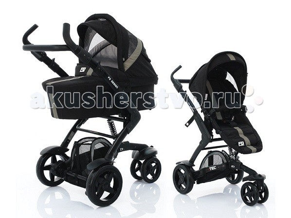 Коляска FD Design 3-TEC 2 в 13-TEC 2 в 1 Коляска FD Design 3-TEC 2 в 13-TEC 2 в 1Коляска 3-TEC сочетает в себе инновационный дизайн и все преимущества классической коляски. Основное преимущество: амортизатор под сиденьем гарантирует максимальный комфорт для малыша. Несколько углов наклона спинки прогулочного блока гарантирует оптимальную посадку ребенка. Съемное кресло может быть установлено как по ходу движения так и против Ручка регулируется по высоте Вращающиеся передние колеса с фиксацией. Ширина колесной базы: 60см В комплекте: прогулка, люлька, сумка для мамы, дождевик, чехол на ножки, москитная сетка. Рама в сложенном виде (шxдxв) 80х64х33 см Размеры прогулочного блока: ширина сидения 32 см, глубина сидения 26 см, длина спального места 76 см Максимальный вес: 13,6 кг<br>