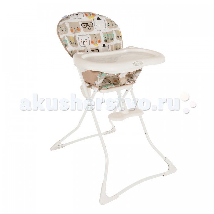 Стульчик для кормления Graco Tea-Time HighchairTea-Time Highchair Стульчик для кормления Graco Tea-Time HighchairTea-Time HighchairСтильный, удобный, - один из лучших стульчиков для кормления в своём ценовом сегменте. У него просторное сиденье с мягкой подкладкой из прочного высококачественного ПВХ, а также огромный легко моющийся пластиковый поднос, рассчитанный на три положения. Стульчик Tea-Time легко складывать и удобно хранить, когда он не используется, благодаря компактности - всего 10 см по ширине! Стульчик стоит без опоры в сложенном виде Очень компактная и легко складывающаяся система Чехол сиденья легко стирается Сетчатая спинка, покрыта мягкой и комфортной подушкой для головы. Мягкий на ощупь PVC -поливинилхлорид 5-ти точечный ремень безопасности 3 положения для подноса 2 положения регулируемой подножки. Корзина для хранения в комплект не входит!<br>