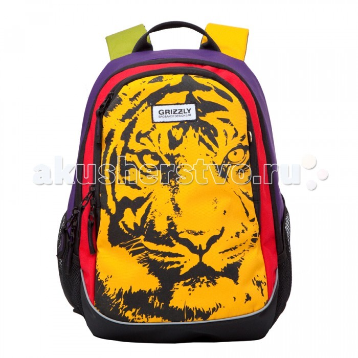 Grizzly Рюкзак RD-637-1Рюкзак RD-637-1 Grizzly Рюкзак RD-637-1Рюкзак RD-637-1Grizzly Рюкзак RD-637-1 удобен для носки как в школу, так и на прогулки. Модель представляет молодежную коллекцию, поэтому в ней соединены самые последние веяния моды и технологий изготовления. Особенности: два отделения карман на молнии на передней стенке боковые карманы из сетки внутренний карман на молнии внутренний карман-пенал для карандашей внутренний подвесной карман на молнии жесткая анатомическая спинка дополнительная ручка-петля укрепленные лямки.<br>