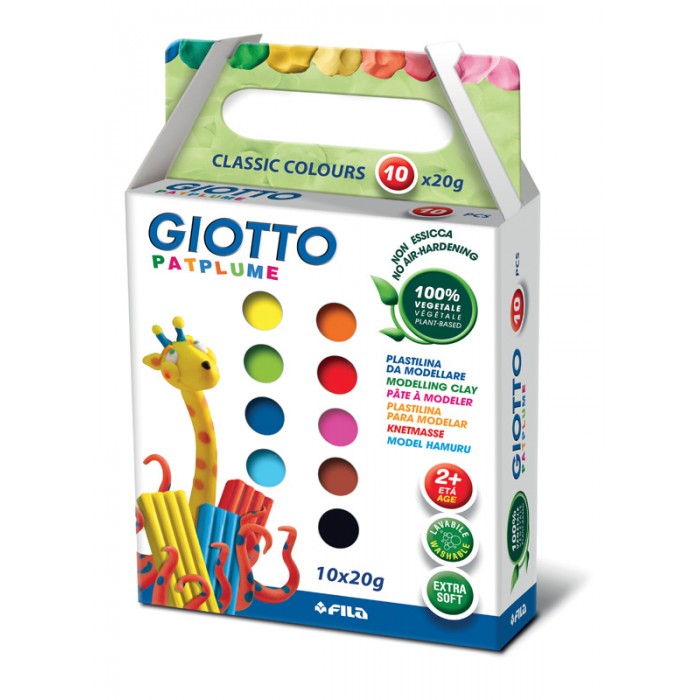 Giotto Patplume пластилин 10 цветов х 20 г от Акушерство Giotto Patplume пластилин 10 цветов х 20 г от Акушерство