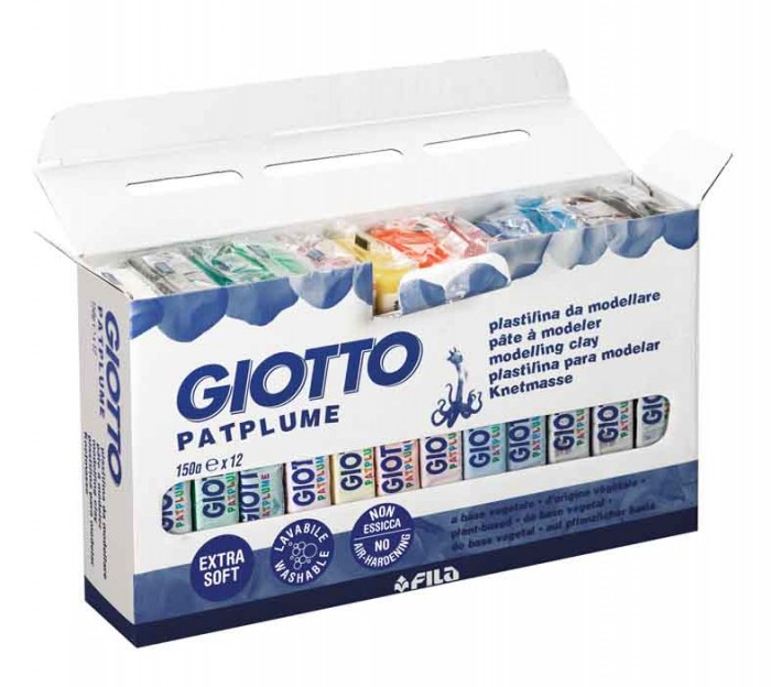 Giotto Patplume пластилин 12 цветов х 150 г от Акушерство Giotto Patplume пластилин 12 цветов х 150 г от Акушерство