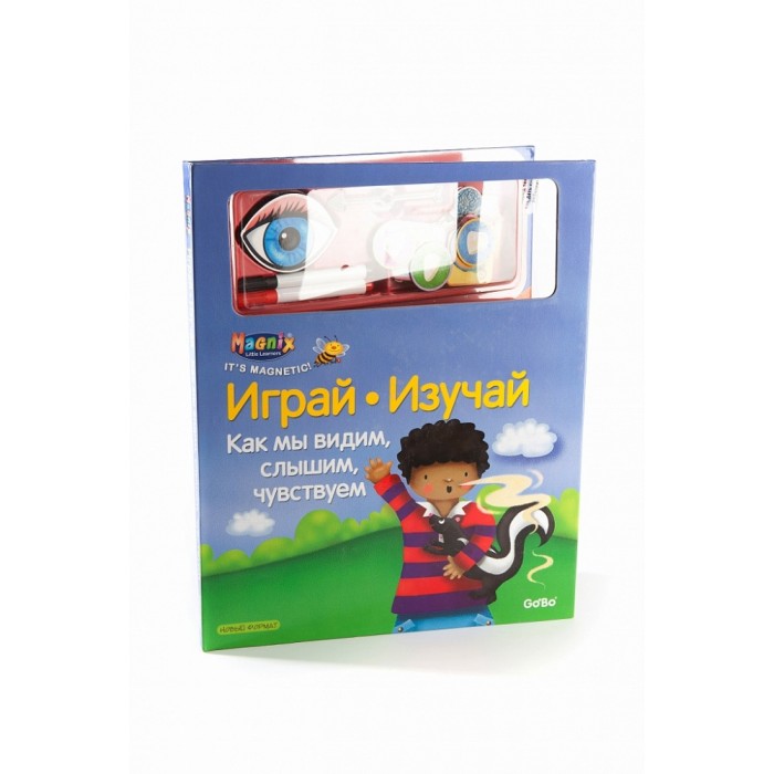 Играй-изучай! Как мы видим, слышим, чувствуемКак мы видим, слышим, чувствуем Играй-изучай! Как мы видим, слышим, чувствуемКак мы видим, слышим, чувствуемИграй-изучай! Как мы видим, слышим, чувствуем. Книга с 13 магнитными и гладкими страницами с заданиями и играми (для письма и приклеивания карточек). В процессе обучения ребенку и родителям придется поиграть в игры. В комплекте: книга + 20 магнитных карточек, 2 фломастера, ластик, указательная стрелка для заданий.<br>