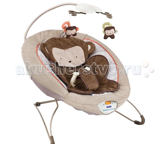FitchBaby Кресло-качалка с игрушками и вибрацией Delux Bouncer 88919Кресло-качалка с игрушками и вибрацией Delux Bouncer 88919 FitchBaby Кресло-качалка с игрушками и вибрацией Delux Bouncer 88919Кресло-качалка с игрушками и вибрацией Delux Bouncer 88919Fitch Baby Кресло-качалка с игрушками и вибрацией Delux Bouncer 88919 Особенности: Мягкое и уютное креслице, отделанное плюшевым материалом с забавным вкладышем Мобиль с 2-я маленькими игрушками Блок вибрации - поможет расслабиться и заснуть Трехточечные ремни безопасности - помогут избежать неприятностей. Это удобное кресло-качалка подойдёт как для сна, так и для игр. Оно абсолютно безопасно и просто в использовании. Комфортная ортопедическая спинка, позволяющая находиться в правильном положении. Массажный (вибро) режим обеспечит малышу спокойный и сладкий сон. Чехол кресла-качалки без труда снимается и стирается, что позволяет поддерживать гигиену на необходимом уровне. Для работы блока вибрации необходима одна батарейка типа D (LR20), которая НЕ входит в комплект поставки. Максимальный вес ребенка, находящегося в этой моделе креслица-качалки не должен превышать 11 кг.<br>