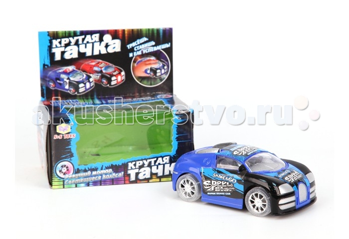 S+S Toys Машина Крутая тачкаМашина Крутая тачка S+S Toys Машина Крутая тачкаМашина Крутая тачкаМашина Крутая тачка EC8987R со звуковыми и световыми эффектами, позволяющими максимально оживить игру. Машина изготовлена из прочного пластика яркого цвета, не причиняющего вред здоровью вашего ребенка. Яркий, приятный для детских глаз цвет машины помогает ребенку развивать его цветовое восприятие. Машина работает на батарейках.<br>