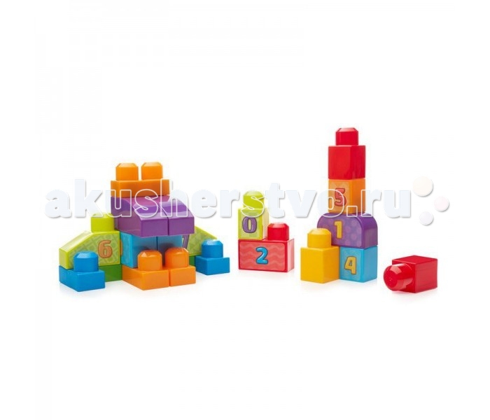 Конструктор Mega Bloks First Builders Учимся считатьFirst Builders Учимся считать Конструктор Mega Bloks First Builders Учимся считатьFirst Builders Учимся считатьКонструктор Mega Bloks First Builders Учимся считать Набор обучающих конструкторов Mega Bloks «Учимся считать» обязательно понравится малышу! Стройте и учитесь считать вместе с конструктором «Учимся считать» из серии First Builders Малыш сможет научиться считать до 10, играя с 20 великолепными кубиками На кубиках цифры от 0 до 9, а также особые значки, облегчающие счет Используйте эти яркие кубики и специальные формы для строительства высоких башен, рядов цифр и всего, что подскажет воображение Соберите кубики в удобный мешок для хранения.<br>
