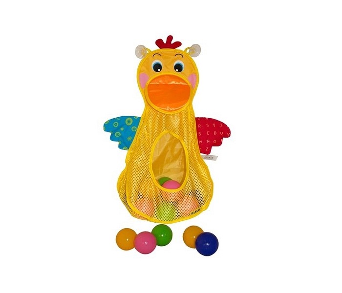 KS Kids Игровой набор для ванны Голодный пеликан с мячикамиИгровой набор для ванны Голодный пеликан с мячиками KS Kids Игровой набор для ванны Голодный пеликан с мячикамиИгровой набор для ванны Голодный пеликан с мячикамиKS Kids Игровой набор для ванны Голодный пеликан с мячиками не имеет одежды. Особенности: Корзина на присосках в виде пеликана надежно крепится к стенке ванны. В наборе имеются 10 шариков 4 цветов, которые можно просто высыпать в ванну. Ребенок может развлекаться, забрасывая пластмассовые шарики в желтую корзинку. Тело пеликана представляет собой сетчатую корзину с небольшими крыльями и отверстием в центре. С шариками можно будет играть не только в ванной, но и в других комнатах, на улице. А в корзине-пеликане также можно хранить ванные принадлежности.<br>