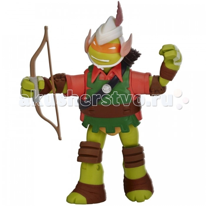 Turtles Фигурка Черепашки-ниндзя Эльф Майки 12 смФигурка Черепашки-ниндзя Эльф Майки 12 см Turtles Фигурка Черепашки-ниндзя Эльф Майки 12 смФигурка Черепашки-ниндзя Эльф Майки 12 смФигурка Черепашки-ниндзя Эльф Майки 12 см - это отличный подарок настоящему поклоннику этого исторического мультфильма, который послужит отличным атрибутом для ролевых игр Вашего ребенка! Особенности: Игровая фигурка черепашки Эльфа Майки имеет 9 точек сочленения, что делает игрушку подвижной, а игру с ней более увлекательной. С помощью фигурки ребёнок получит возможность для организации новых сюжетно-ролевых игр, которые развивают фантазию и воображение, стимулируют мелкую моторику рук, поднимает настроение ребенка. Ролевые игры стимулируют мыслительную и речевую активность ребёнка, тренируют память и концентрируют внимание. Игрушка выполнена из качественных материалов, сертифицированных для детских товаров и безопасных для ребёнка.<br>