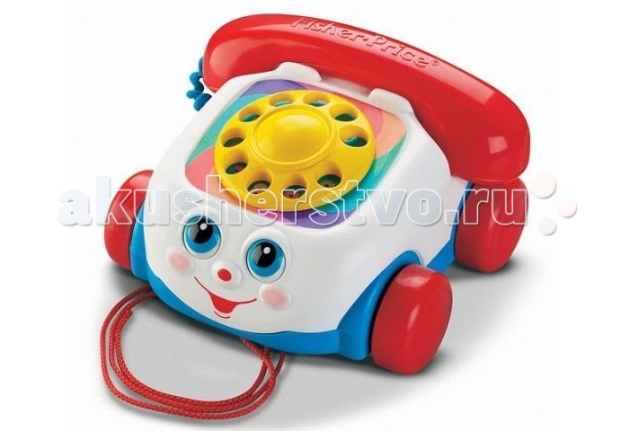 Каталка-игрушка Fisher Price Телефон 77816Телефон 77816 Каталка-игрушка Fisher Price Телефон 77816Телефон 77816Дети любят болтать по телефону. А этот классический аппарат Фишер Прайс (Fisher Price) именно то, что надо. Глазки у телефона моргают, когда игрушка катится. Веселоая улыбка радует кроху. Все это делает телефон забавной игрушкой для малыша.<br>