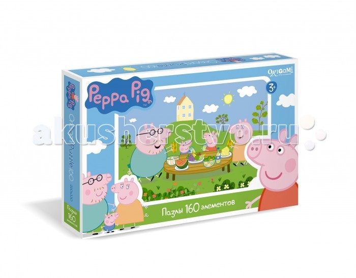Origami Peppa Pig Пазл 01542 (160 элементов)Peppa Pig Пазл 01542 (160 элементов) Origami Peppa Pig Пазл 01542 (160 элементов)Peppa Pig Пазл 01542 (160 элементов)Origami Peppa Pig Пазл 01542 (160 элементов). Пазл Peppa Pig на 1604 деталей. Пазл за пазлом ребёнок будет узнавать о весёлых приключениях Свинки Пеппы. Составление пазла станет развивающим досугом для малыша, т.к. тренирует пространственное мышление, моторику рук, а так же подарит хорошее настроение.<br>