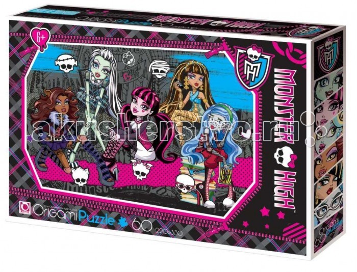 Origami Monster High Пазл 05908 (60 элементов)Monster High Пазл 05908 (60 элементов) Origami Monster High Пазл 05908 (60 элементов)Monster High Пазл 05908 (60 элементов)Origami Monster High Пазл 05908 (60 элементов). Пазл на 60 деталей. В ненавязчивой игровой форме ребёнок может развивать моторику рук и пространственное мышление. Составление пазла станет развивающим досугом для малыша и подарит хорошее настроение. Размер пазла 22 х 33 см<br>