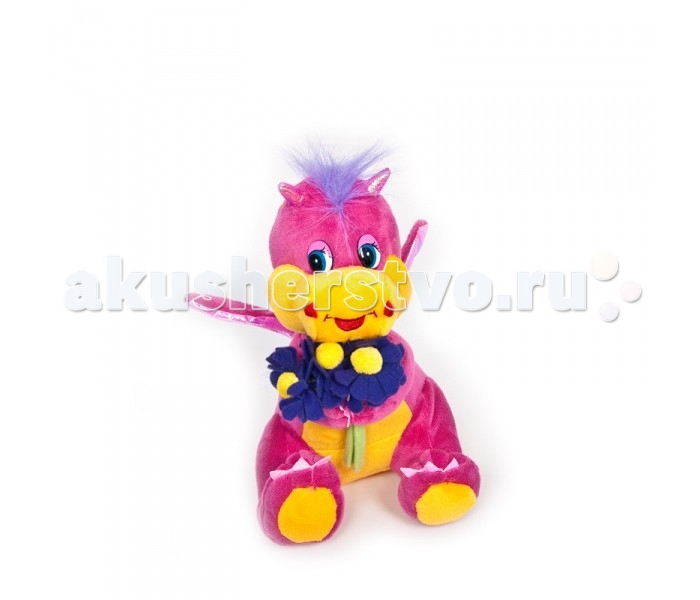 Мягкая игрушка Maxitoys Дракон музыкальный 23 см