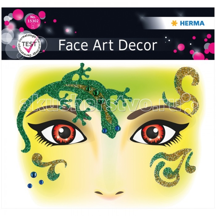 Herma Наклейки для лица 12х12.7 см Face Art GeckoНаклейки для лица 12х12.7 см Face Art Gecko Herma Наклейки для лица 12х12.7 см Face Art GeckoНаклейки для лица 12х12.7 см Face Art GeckoHerma Наклейки для лица 12х12.7 см Face Art Gecko Face Art (фэйс арт) – это новое направление творчества и искусства. Face Art нравится людям, любящим оригинальность и необычность в жизни. Face Art décor от Herma - это серия наклеек для фэйс арта с наиболее популярными мотивами. Face Art décor от Herma гламурно, стильно и ярко! Прошел дерматологические испытания. Материал – пленка Размер листа – 128 х 120 мм Количество листов – 1 Многоразовые – нет<br>