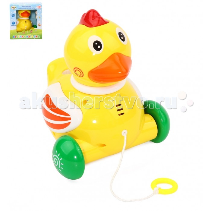 Каталка-игрушка Leader Kids на батарейкахна батарейках Каталка-игрушка Leader Kids на батарейкахна батарейкахКаталка-игрушка Leader Kids на батарейках, которую малыш сможет брать с собой на прогулку, в детский сад или играть с ней дома. Колесики небольшого размера плотно присоединены к игрушке, прокручиваются без каких-либо заеданий и проскальзываний.<br>