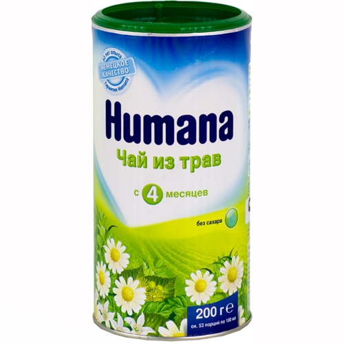 Чай Humana Детский чай с травами с 4 мес. 200 г