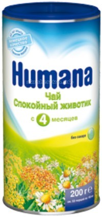 Чай Humana Детский чай Спокойный животик с 4 мес. 200 г