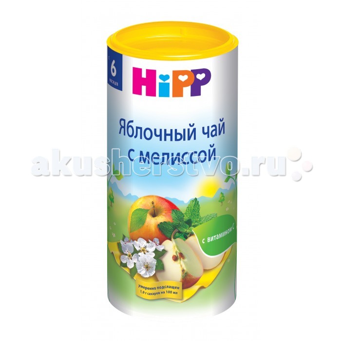 Чай Hipp Детский чай Яблочный с мелиссой с 6 мес. 200 г