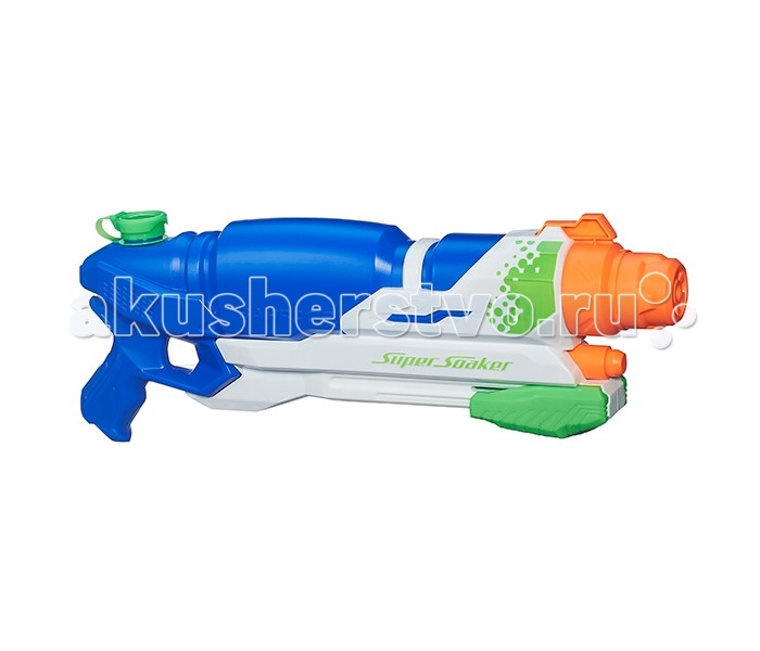 Nerf Hasbro Бластер Супер Сокер ШквалHasbro Бластер Супер Сокер Шквал Nerf Hasbro Бластер Супер Сокер ШквалHasbro Бластер Супер Сокер ШквалСупер Сокер Шквал - уникальный бластер серии Nerf, стреляющий водой, от производителя Hasbro. Он выполнен из прочного и в то же время легкого пластика высокого качества в синем, белом, зеленом и оранжевом цветах. Резервуар для воды плотно закрывается на крышку, что не позволяет воде вытекать и отвлекаться во время перестрелки. Ребенок может перестреливаться с друзьями, или же просто самостоятельно тренировать меткость выстрела. Предусмотрено 3 режима стрельбы: вы можете самостоятельно отрегулировать мощность струи - вы сможете буквально окатить соперника с ног до головы! Море смеха, эмоций и впечатлений от игры гарантировано!<br>