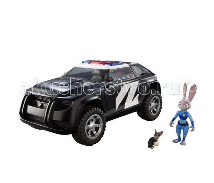 Tomy Zootropolis Зверополис Фигурка с автомобилемZootropolis Зверополис Фигурка с автомобилем Tomy Zootropolis Зверополис Фигурка с автомобилемZootropolis Зверополис Фигурка с автомобилемПревосходный игровой набор, созданный по мотивам одной из самых ожидаемых мультипликационных премьер 2016 года – «Зверополис» (Zootopia). В яркой красочной упаковке Вы найдете полицейский автомобиль одной из главных героинь мультфильма – отважной зайчихи Джуди Хопс, фигурку Джуди с несколькими точками артикуляции, а также миниатюрную фигурку мышонка-воришки. Полицейская машина Джуди оснащена световыми эффектами, работающими от 3 батареек типа ААА («мизинчиковые»), которые не входят в комплект набора. Для активации эффектов необходимо переключить маленький рычажок, находящийся на нижней части автомобиля в районе левого переднего колеса в рабочий режим и покатать машинку. Во время движения полицейский крузер будет мигать красно-синими проблесковыми маячками, расположенными на переднем бампере. Через открывающуюся крышу автомобиля в просторный салон автомобиля можно поместить две фигурки героев Зверополиса. Кроме того, багажное отделение полицейской машины представляет из себя тюремный отсек для пойманного преступника. Фигурка Джуди имеет подвижные конечности и голову, размер игрушки 7.5 см, выполнена из высококачественного пластика, отлично детализирована, аккуратно окрашена. Минифигурка преступника мышки не превышает 2 см, однако, несмотря на столь миниатюрные размеры, также отличается высокой степенью детализации и отличной покраской.<br>
