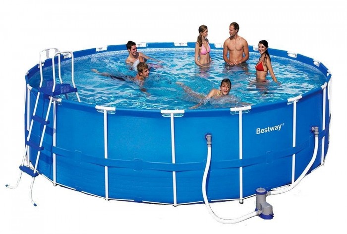 Бассейн Intex каркасный 457х122 см с фильтромкаркасный 457х122 см с фильтром Бассейн Intex каркасный 457х122 см с фильтромкаркасный 457х122 см с фильтромКаркасный бассейн Intex имеет прочный металлический ободок. Такая чудесная модель прекрасно для купания в жаркие летний день. Конструкцию можно поставить на заднем дворе дома или на дачном участке. Бассейн собирается не больше чем за пол часа, что экономит время и позволит вашим детям не томиться в ожидании. Бассейн очень прочный. Металлический каркас обеспечивает дополнительную устойчивость, стенки бассейна сделаны из трех слоев: первые два — это прочный винил, между стенками имеется сетка из полиэстера, благодаря которой конструкция будет дольше служить. Бассейн с фильтрующим насосом для очистки воды 220V. Фильтрующий насос обеспечивает очистку воды и редкую ее замену (1 раз в месяц). Также в комплекте лестница высотой 122 см, тент для бассейна, подстилка под бассейн. Водосток имеет удобную форму, которая отлично соединяется с садовым шлангом. Тем самым, спуская воду с бассейна, вы можете полить цветы на участке. Размер: 457х122 см. Вместимость бассейна: 16805 л. Производительность насоса: 3785 л/ч. Вес: 66 кг.<br>