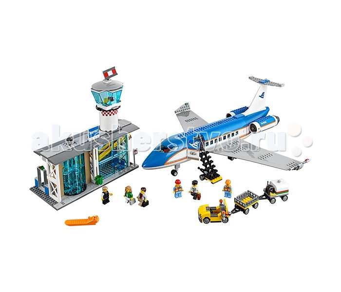 Конструктор Lego Город Пассажирский терминал аэропортаГород Пассажирский терминал аэропорта Конструктор Lego Город Пассажирский терминал аэропортаГород Пассажирский терминал аэропортаLego City Город Пассажирский терминал аэропорта состоит из 694 деталей, в комплект входят 6 мини-фигурок. Твое увлекательное, полное приключений путешествие начинается в аэропорту! Сначала тебе, как и всем остальным пассажирам, необходимо пройти регистрацию в терминале аэропорта, сдать багаж, затем пройти проверку безопасности, отправиться на взлетную полосу и сесть в самолет. Не беспокойся о своем багаже - сотрудники аэропорта бережно погрузят его в самолет! Терминал, самолет 6 мини-фигурок Служебный автомобиль, трап<br>