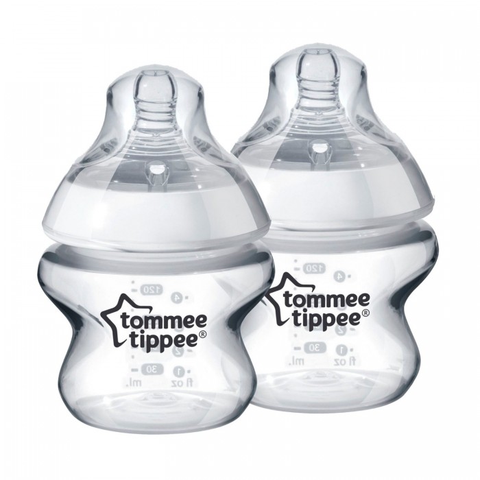 Бутылочка Tommee Tippee 2 шт. 150 мл2 шт. 150 мл Бутылочка Tommee Tippee 2 шт. 150 мл2 шт. 150 млБутылочка Tommee Tippee позволит вам кормить ребёнка в 3-х естественных для него положениях, делая кормление удобным и для Вас и для малыша. Характеристики: Широкого хорошо пригнанного кольца бутылочки, которое предотвращает протекание при кормлении. Даже если вы перевернете бутылочку, молоко из-под кольца протекать не будет Эргономичной формы, благодаря которой бутылочку удобно держать Широкого основания, благодаря которому бутылочка устойчивая и ее легко мыть Четкой мерной шкалы Не содержит Бисфенол А Изготовлена: из полипропилена В комплекте: 2 шт<br>