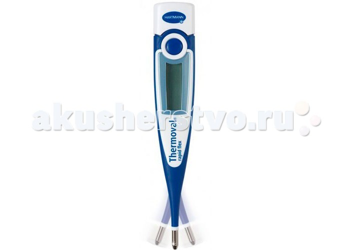 Термометр Hartmann Rapid Flex с гибким наконечникомRapid Flex с гибким наконечником Термометр Hartmann Rapid Flex с гибким наконечникомRapid Flex с гибким наконечникомТермометр Rapid Flex с гибким наконечником Hartmann. Предназначен для измерения температуры орально, ректально, в подмышечной впадине. Время измерения от 10 секунд. Память последнего измерения Гибкий измерительный наконечник Водонепроницаемость, противоударный Звуковая сигнализация окончания измерения Пластиковый чехол для удобства хранения 32-42 °С диапазон измерения до 3000 измерений от одной батареи<br>