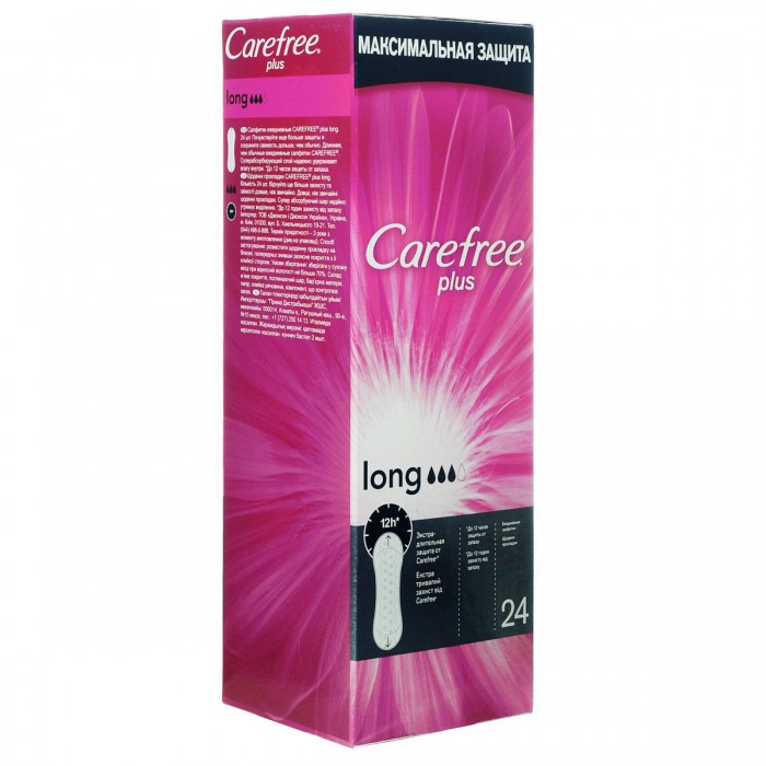 Carefree Салфетки plus Long 24 шт.Салфетки plus Long 24 шт. Carefree Салфетки plus Long 24 шт.Салфетки plus Long 24 шт.Салфетки plus Long помогут сохранить ощущение чистоты и свежести каждый день. Самые длинные ежедневные прокладки, с уникальным впитывающим слоем, который впитывает еще быстрее и предотвращает появление запаха в течение 12 часов.<br>