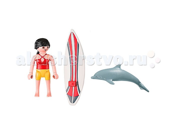 Конструктор Playmobil Экстра-набор: Серфингист с доскойЭкстра-набор: Серфингист с доской Конструктор Playmobil Экстра-набор: Серфингист с доскойЭкстра-набор: Серфингист с доскойPlaymobil Экстра-набор: Серфингист с доской ваш малыш сможет самостоятельно воплотить в жизнь любые пляжные истории! Все фигурки из набора изготовлены из пластмассы высочайшего качества и прослужат ребенку долгое время. Каждый элемент проработан до мельчайших деталей, таким образом вся атрибутика для серфинга выглядит почти как настоящая! Набор можно использовать как для игры, так и просто для пополнения любимой коллекции. В наборе: фигурка серфера доска для серфинга дельфин.<br>