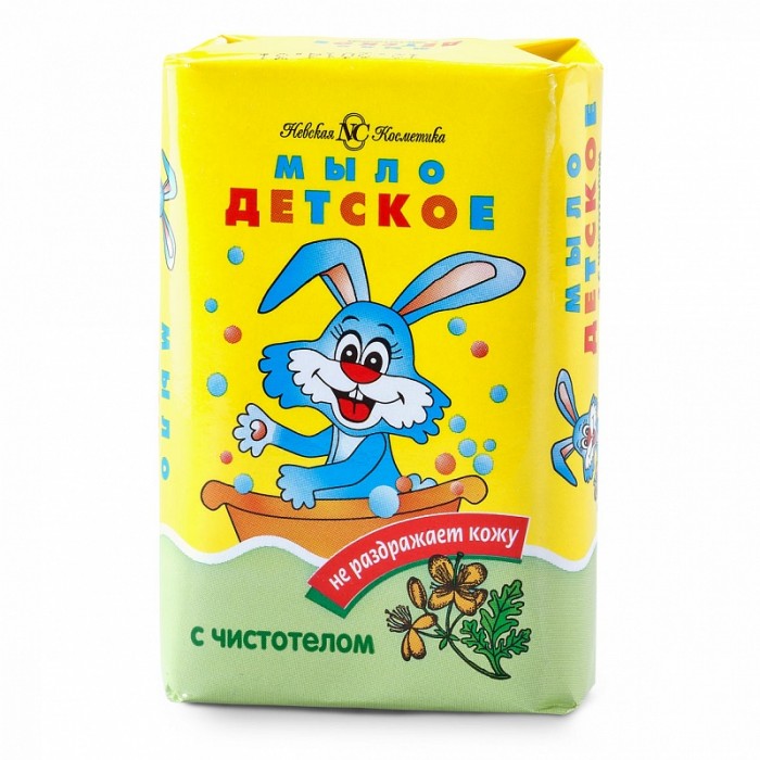 Невская Косметика Детское мыло с чистотелом 90 гДетское мыло с чистотелом 90 г Невская Косметика Детское мыло с чистотелом 90 гДетское мыло с чистотелом 90 гМыло Детское с чистотелом рекомендуется к применению с первых дней жизни. Оно не сушит и не раздражает нежную детскую кожу, а входящий в его состав экстракт чистотела обладает бактерицидным и заживляющим действиями, успокаивает кожу, снимает покраснения и шелушение. Глицерин способствует смягчению кожи и предотвращает ее пересушивание. Небольшой кусочек со скругленными краями легко уместится даже в детских ладошках. Детское мыло также прекрасно подойдет взрослым с чувствительной кожей. Активные компоненты Глицерин — один из самых эффективных натуральных увлажнителей. Норковый жир — обладает прекрасной проникающей способностью, смягчает и питает кожу. Экстракт чистотела — успокаивает кожу, снимает покраснения и шелушение. Обладает бактерицидным, заживляющим действием. Состав: натриевые соли жирных кислот животных жиров и растительных масел, вода, парфюмерная композиция, диоксид титана, лимонная кислота, глицерин, норковый жир, экстракт чистотела, триэтаноламин, диэтиленгликоль, ПЭГ-9, динатриевая соль ЭДТА, натрий карбоксимэтилцеллюлоза, бензойная кислота, натрия хлорид.<br>