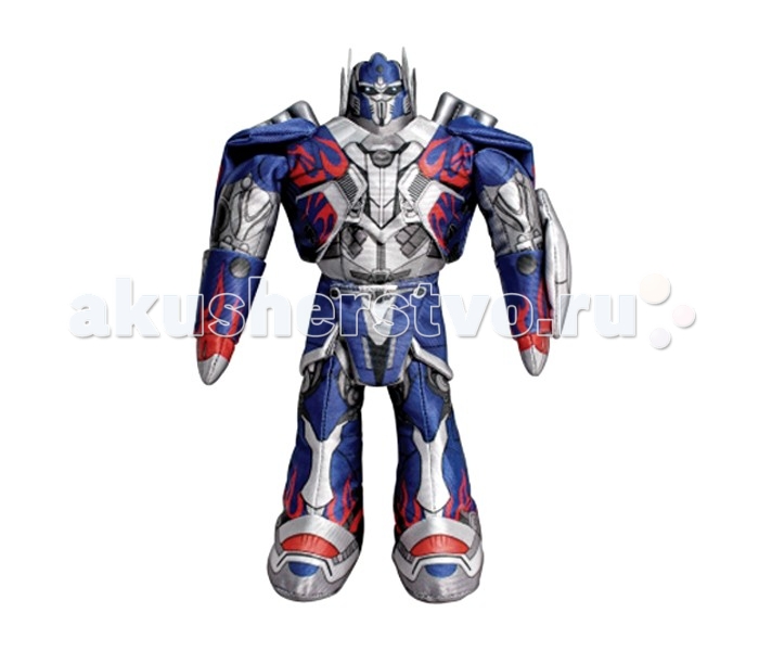 Интерактивная игрушка 1 Toy Transformers Автобот Оптимус Прайм со светом и звуком 32 смTransformers Автобот Оптимус Прайм со светом и звуком 32 см Интерактивная игрушка 1 Toy Transformers Автобот Оптимус Прайм со светом и звуком 32 смTransformers Автобот Оптимус Прайм со светом и звуком 32 см1 Toy Transformers Автобот Оптимус Прайм со светом и звуком 32 см Мягкая игрушка Оптимус Прайм от компании 1 TOY представляет собой уменьшенную копию одного из главных персонажей мира Transformers. Глава автоботов со светящимися глазами может разговаривать, а его атаки сопровождаются реалистичными звуковыми эффектами, что сделает игру еще более увлекательной. Проволочный каркас позволяет игрушке изменять положение своего тела. Возраст: от 3 лет Цвет: синий, красный, серый. Тип батареек: на батарейках. Игрушка (состав): текстиль, наполнитель, металл. Размер игрушки: 17.5 х 9 х 32 см.<br>