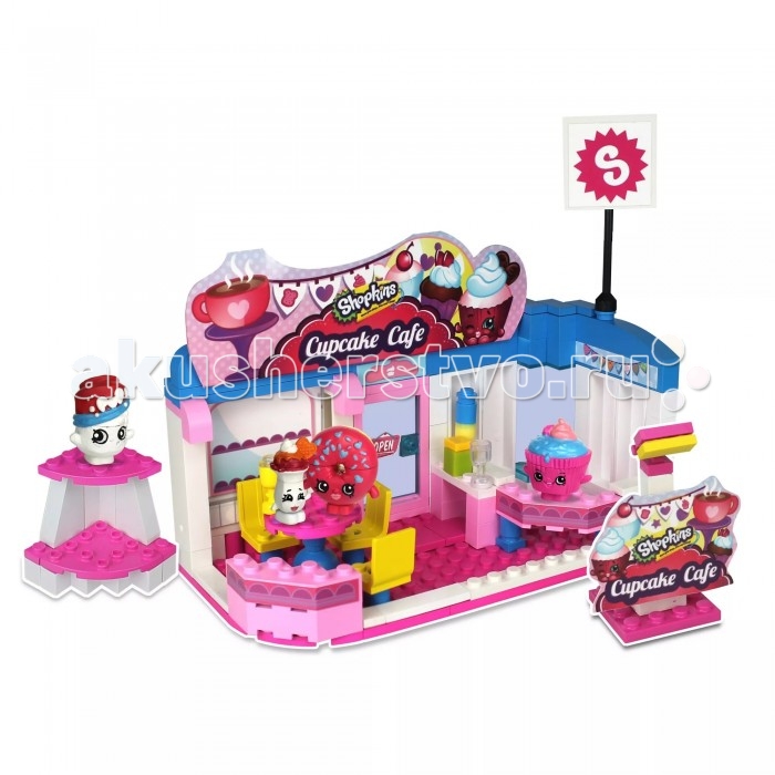 Конструктор Shopkins большой Кафе 175 деталей