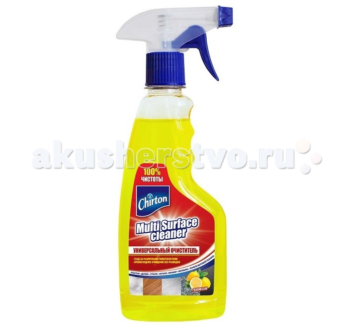 Chirton Универсальный очиститель Multy Surface Cleaner 400 млУниверсальный очиститель Multy Surface Cleaner 400 мл Chirton Универсальный очиститель Multy Surface Cleaner 400 млУниверсальный очиститель Multy Surface Cleaner 400 млУниверсальный очиститель Chirton Multy Surface Cleaner 400 мл Предназначен для ухода за твёрдыми поверхностями: металлическими, пластиковыми, деревянными, стеклянными, мраморными, керамическими и другими. Особенности Удаляет грязь, пыль, пятна и следы от пальцев. Благодаря антистатическому эффекту надолго предохраняет очищенные поверхности от налипания пыли. Оставляет приятный аромат сочного лимона во время и после уборки, делая её более приятной.<br>