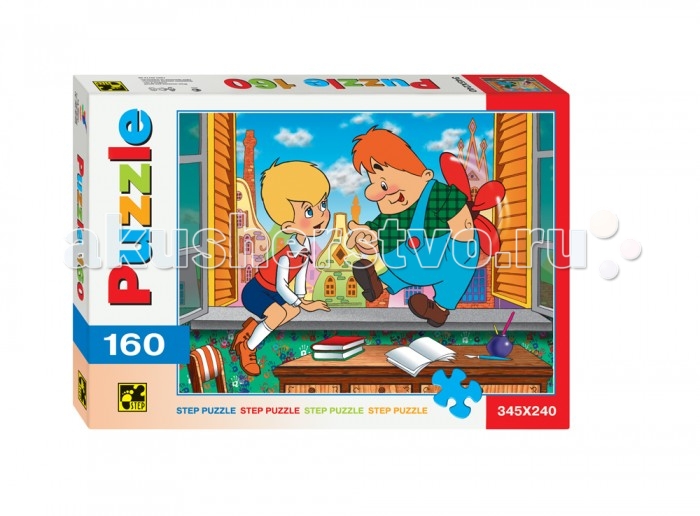 Step Puzzle Пазлы Малыш и Карлсон 160 элементовПазлы Малыш и Карлсон 160 элементов Step Puzzle Пазлы Малыш и Карлсон 160 элементовПазлы Малыш и Карлсон 160 элементовStep Puzzle Пазлы Малыш и Карлсон 160 элементов Малыш и Карлсон — совершенно непохожие друг на друга персонажи, что не помешало им подружиться! Соберите головоломку от Step Puzzle — красочную картинку с изображением двух героев! Она контрастная и яркая, с разнообразными деталями рисунка, что делает пазл приятным и легким для сборки. Начинайте от краев, собрав рамку, затем соберите ключевые участки — Малыша и Карлсона, и постепенно заполняйте все поле пазла. Элементы головоломки изготовлены из высококачественного прочного картона. Возраст: от 6 лет Количество деталей: 160 Размер картинки: 34.5 х 24 см<br>