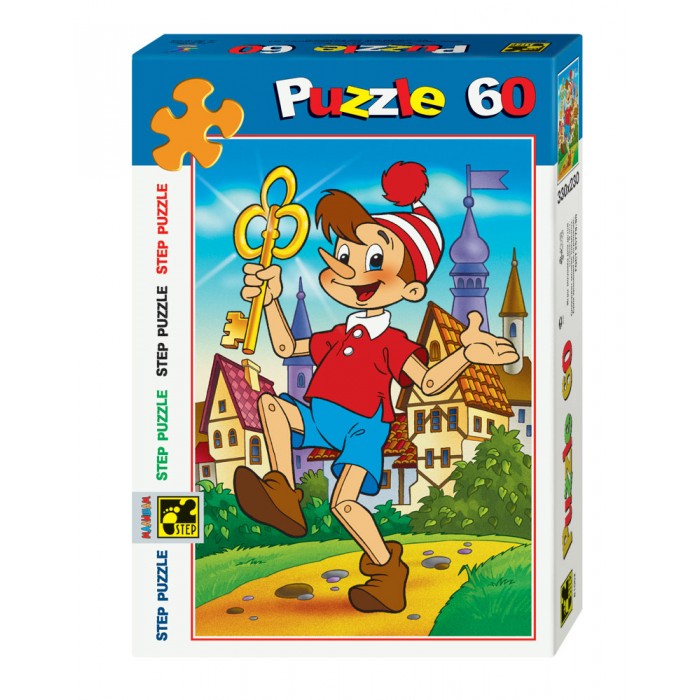 Step Puzzle Пазл Золотой ключик 60 элементовПазл Золотой ключик 60 элементов Step Puzzle Пазл Золотой ключик 60 элементовПазл Золотой ключик 60 элементовStep Puzzle Пазл Золотой ключик 60 элементов Этот необыкновенно яркий пазл с контрастной картинкой моментально привлекает к себе внимание! Иллюстрация выполнена очень качественно, контуры четкие, а цвета насыщенные. Элементы выполнены из картона средней плотности, что позволяет им крепко соединяться друг с другом и быть достаточно устойчивыми к многократным повторным сборкам. Возраст: от 3 лет Количество деталей: 60 Размер картины: 33 х 23 см<br>