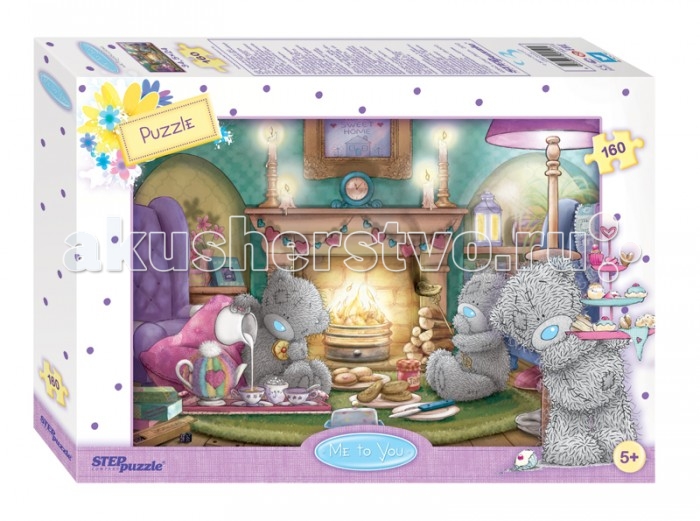 Step Puzzle Пазл Me to You 160 элементовПазл Me to You 160 элементов Step Puzzle Пазл Me to You 160 элементовПазл Me to You 160 элементовStep Puzzle Пазл Me to You 160 элементов Пазл Me to You состоит из различных по форме картонных элементов, при помощи которых ребенок может самостоятельно собрать картину с изображением знаменитых мишек Me to You. Сборка пазлов - это увлекательное и полезное занятие. Оно способствует развитию у ребенка пространственной ориентации и логического мышления. Возраст: от 5 лет Количество деталей: 160 Размер собранной картинки: 34.5 х 24 см<br>