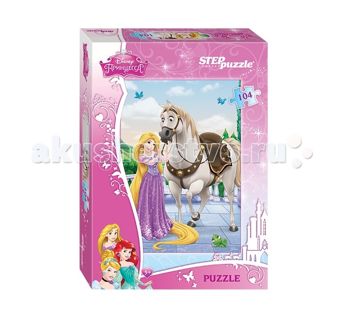 Step Puzzle Пазл Рапунцель 104 элементаПазл Рапунцель 104 элемента Step Puzzle Пазл Рапунцель 104 элементаПазл Рапунцель 104 элементаStep Puzzle Пазл Рапунцель 104 элемента Хотите познакомиться с обладательницей самых длинных золотых волос? Это принцесса Рапунцель. Она и ее верный друг — говорящий конь Максимус — просто не вылезают из невероятных приключений. Соберите все части пазла «Рапунцель» и окунитесь в самую настоящую сказку, в которой возможно абсолютно все! Возраст: от 5 лет Количество деталей: 104 Размер картинки: 33 x 23 см<br>