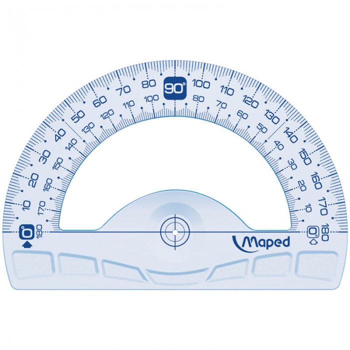 Maped Транспортир Geometric 12 смТранспортир Geometric 12 см Maped Транспортир Geometric 12 смТранспортир Geometric 12 смMaped Транспортир Geometric 12 см Транспортир Geometric, 180°, диаметр 12 см. Эргономичный и привлекательный дизайн, выделенный центр, высококачественная градуировка с использованием УФ-чернил, не пачкающиеся края. Полупрозрачный.<br>