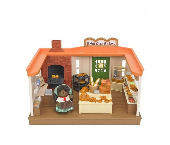 Sylvanian Families Набор ПекарняНабор Пекарня Sylvanian Families Набор ПекарняНабор ПекарняSylvanian Families Набор Пекарня 5237 Кто не любит запах свежеиспеченного хлеба? Все жители в Сильвании каждый день заглядывают в Пекарню к маме ежихе, чтобы купить румяной выпечки. В набор входят: здание пекарни, фигурка мамы ежихи в униформе, прилавок, витрина, каталка, противни и формы для выпечки, кассовый аппарат, ингредиенты для выпечки хлеба, хлебо-булочные изделия различных форм. В наборе более 50 предметов.<br>