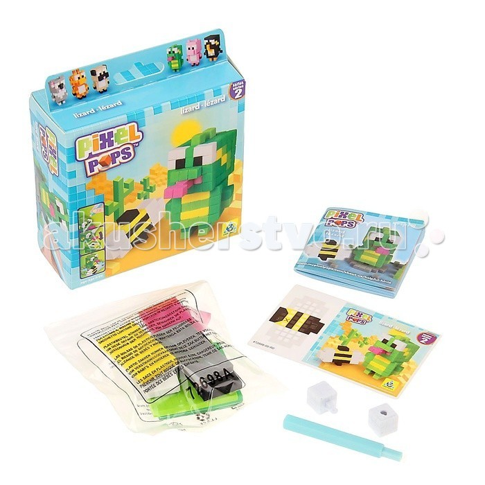 Конструктор ORB Factory Игрушка Ящерица 01962Игрушка Ящерица 01962 Конструктор ORB Factory Игрушка Ящерица 01962Игрушка Ящерица 01962Игрушка Ящерица - необычный набор для детского творчества от компании Orb Factory поможет вам создать необычную игрушку в виде маленького жирафика, который очень любит гулять по зеленой травке и любоваться парящими бабочками. А необычность композиции заключается в том, что весь комплект очень похож на пиксельный. Все необходимые элементы для данного набора уже есть в комплекте: основа, клеящиеся элементы - пиксели, стилус.<br>