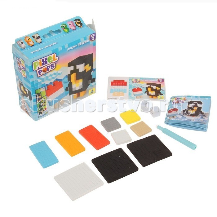 Конструктор ORB Factory Игрушка Пингвин 01963Игрушка Пингвин 01963 Конструктор ORB Factory Игрушка Пингвин 01963Игрушка Пингвин 01963Игрушка Пингвин - необычный набор для детского творчества от компании Orb Factory поможет вам создать необычную игрушку в виде маленького жирафика, который очень любит гулять по зеленой травке и любоваться парящими бабочками. А необычность композиции заключается в том, что весь комплект очень похож на пиксельный. Все необходимые элементы для данного набора уже есть в комплекте: основа, клеящиеся элементы - пиксели, стилус.<br>