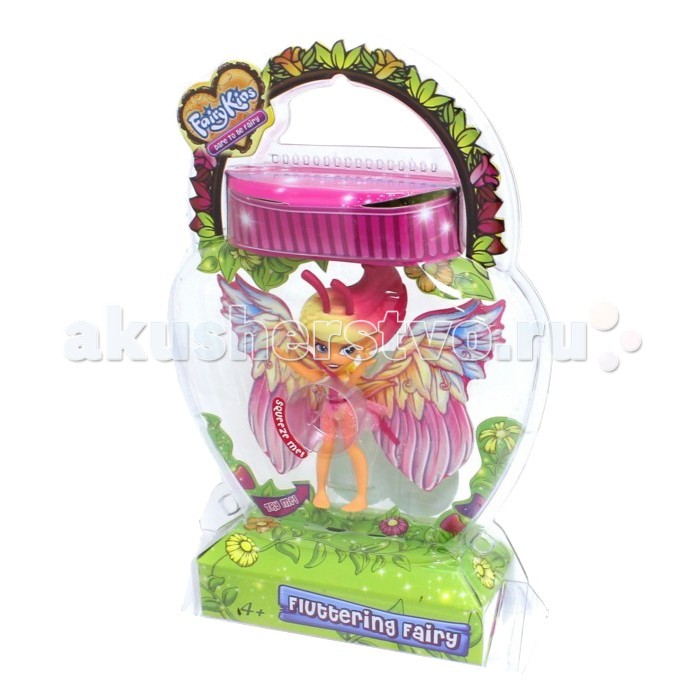 Fairykins Игровая фигурка - Порхающая фея ДовеллИгровая фигурка - Порхающая фея Довелл Fairykins Игровая фигурка - Порхающая фея ДовеллИгровая фигурка - Порхающая фея ДовеллФигурка Порхающая фея Довелл- это воплощенный в реальность сказочный персонаж. Очаровательная маленькая Феечка кажется такой настоящей, ведь ее яркие крылышки при нажатии кнопочки на спине начинают двигаться так, будто она сразу готова улететь в свой сказочный рай. Фигурка Феи является механической, имеет подвижные элементы в виде рук, ног и головы. Основные характеристики: Размер упаковки: 13.9 х 5.8 х 23.5 см Высота фигурки: 9 см<br>