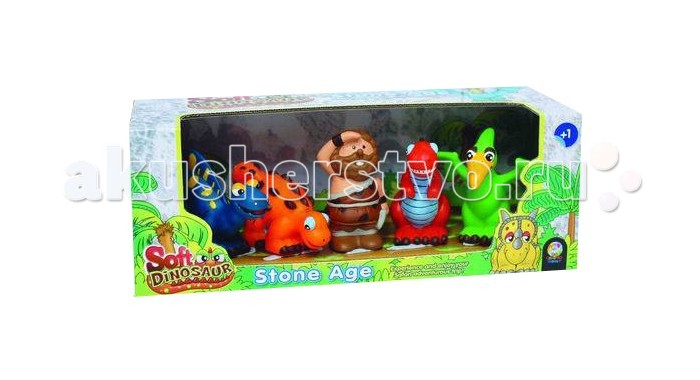 Happy Team Игровой набор Каменный век 5 шт.Игровой набор Каменный век 5 шт. Happy Team Игровой набор Каменный век 5 шт.Игровой набор Каменный век 5 шт.Happy Team Игровой набор Каменный век 5 шт. SDN104 Игровой набор Каменный век - состоит из 5 резиновых игрушек. В комплекте набора ребенок найдет яркие фигурки динозавров и древнего человека. Набор можно использовать для познавательной игры, в которой ребенок узнает различные интересные факты из истории. Игрушки выполнены из гипоаллергенных материалов.<br>