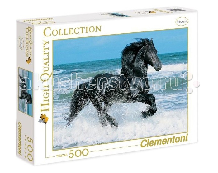 Clementoni Пазл High Quality Collection - Вороной конь в море (500 деталей)Пазл High Quality Collection - Вороной конь в море (500 деталей) Clementoni Пазл High Quality Collection - Вороной конь в море (500 деталей)Пазл High Quality Collection - Вороной конь в море (500 деталей)Пазл - великолепная игра для семейного досуга. Сегодня собирание пазлов стало особенно популярным, главным образом, благодаря своей многообразной тематике, способной удовлетворить самый взыскательный вкус. А для детей это не только интересно, но и полезно. Собирание пазла развивает мелкую моторику у ребенка, тренирует наблюдательность, логическое мышление, знакомит с окружающим миром, с цветом и разнообразными формами.<br>
