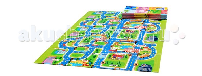 Игровой коврик Mambobaby Город книжка 200х150х1 смГород книжка 200х150х1 см Игровой коврик Mambobaby Город книжка 200х150х1 смГород книжка 200х150х1 смДетский развивающий коврик Mambobaby Город книжка 200х150х1 см прекрасно подойдет для малышей с 1 года до 3 лет. Яркий и веселый коврик подарит вашему непоседе часы увлекательной и веселой игры. Коврик можно сложить гармошкой, таким образом при необходимости его можно убрать. Коврик односторонний из мягкого, но прочного поролона. Не промокает, теплоизолирующий, бесшовный. Размеры коврика: 200 х 150 х 1 см.<br>